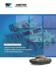 Depot Chooses Switches and Programmable Sources for Armored Vehicle Test_App Note_Page_1